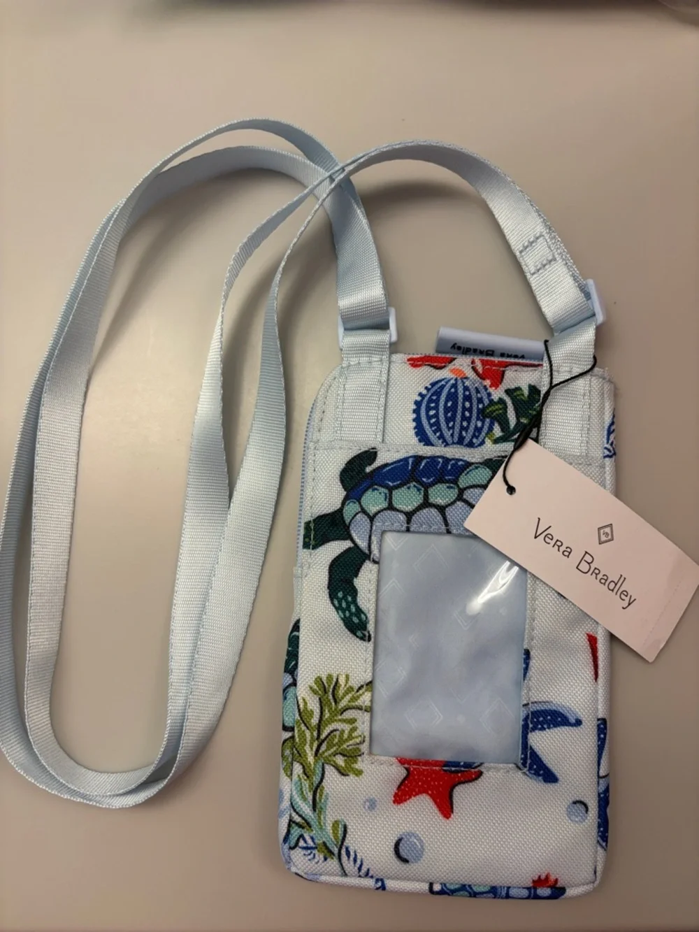 Vera Bradley Sea Turtle Mini Cellphone Crossbody